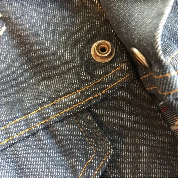 Vintage 70s Levi’s orange tab kids embroidered denim jean jacket